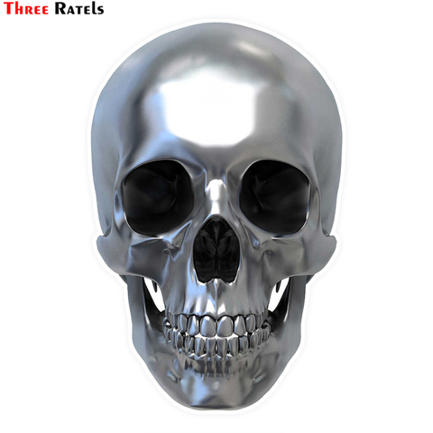 Three Ratels LCS479# 9.2x14cm Bright skull colorful car stickers funny car stickers styling removable decal ► Photo 1/1