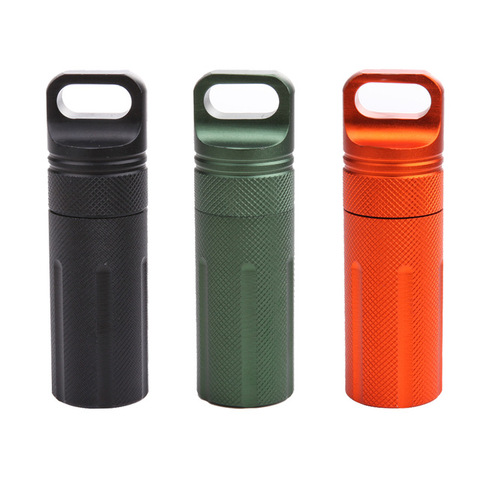 EDC waterproof Container capsule dry pill outdoor hike camp medicine holder Survive seal box storage trunk bottle case match  ► Photo 1/1