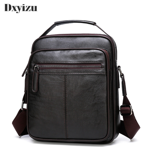 2022 Casual Soft Leather Handbag Small Single Shoulder Bag Crossbody Retro Hot Sale Messenger Bags For Male Business Handbag ► Photo 1/6