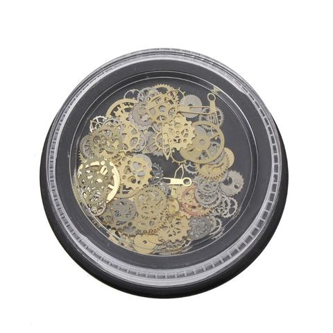 60Pcs Mixed Steampunk Cogs Gear Clock Charm UV Frame Resin Jewelry Fillings DIY ► Photo 1/6
