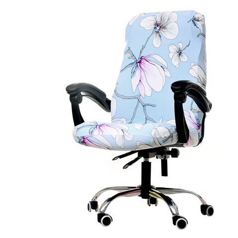 Spandex Office Chair Covers Stretch Gaming Chair Seat Protector Elastic  Armchair Cover Rotating Lift Computer Chair Slipcover