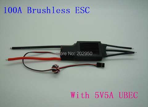 1piece Brushless Motor 100A ESC 5A / 5V BEC 2-7S For RC Airplane Aircraft Electronic Speed Controller ESC Promotion ► Photo 1/5