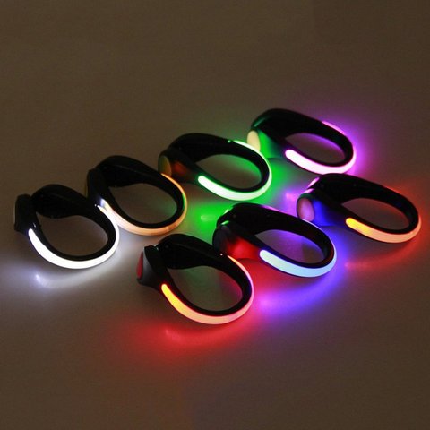 1 Pcs LED Luminous Shoe Clip Outdoor Bicycle LED Luminous Night Running Shoe Safety Clips Cycling Sports Warning Light ► Photo 1/6