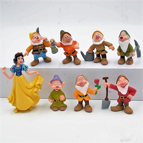 Disney 8pcs/set 5-10cm Princess Snow White And The Seven Dwarfs PVC Action Figures Dolls Collection Toys For Childrens Gifts ► Photo 1/1