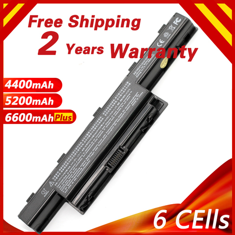 High Capcity Laptop battery for ACER Aspire 5742 5552 5750G 5741 AS10D31 AS10D41 AS10D51 AS10D61 AS10D71 AS10D75 AS10D81 AS10G3E ► Photo 1/6