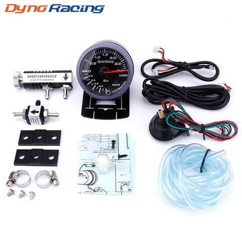 Dynoracing Free shipping 60MM Car Turbo Boost Gauge 3Bar + Adjustable Turbo Boost Controller Kit 1-30PSI IN-CABIN Car Meter ► Photo 1/6