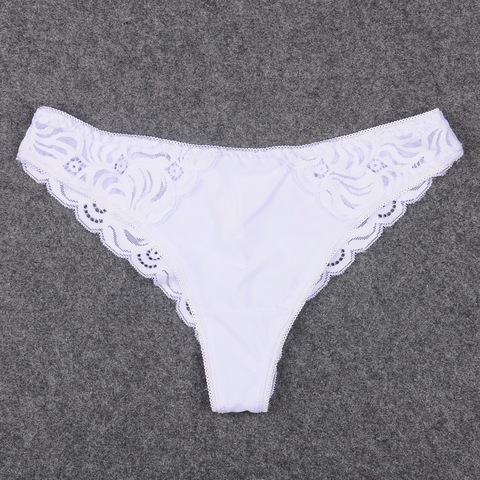 Rorychen Euro Size Thong For Women Sexy Brazilian Panties G String Rose Flower Lace Print Romantic Underwear Sexy Lingerie ► Photo 1/4