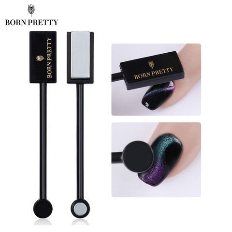 BORN PRETTY 1 Pc Strong Cat Eye Magnetic Stick Black Handle 3D Effect Plate for UV Gel  Nail Art Board ► Photo 1/6