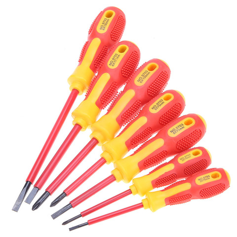 Insulated Screwdriver Set 1000V Electrician Dedicated Slotted Phillips High Voltage Resistant Screw Driver Repair Hand Tool ► Photo 1/6