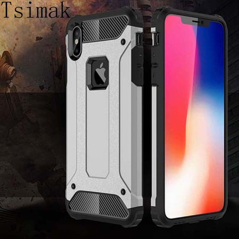 Case For iPhone 11 Pro Max XS XR X 8 Plus 7 6 6s 5s SE 2 2022 12 Mini Cover Case Armor Silicone Shockproof Hard Phone Back Coque ► Photo 1/6
