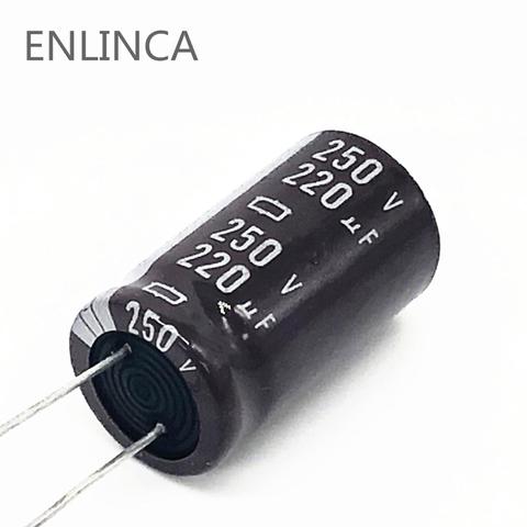 2pcs/lot S72 high frequency low impedance 250v 220UF aluminum electrolytic capacitor size 18*30MM 220UF 20% ► Photo 1/1