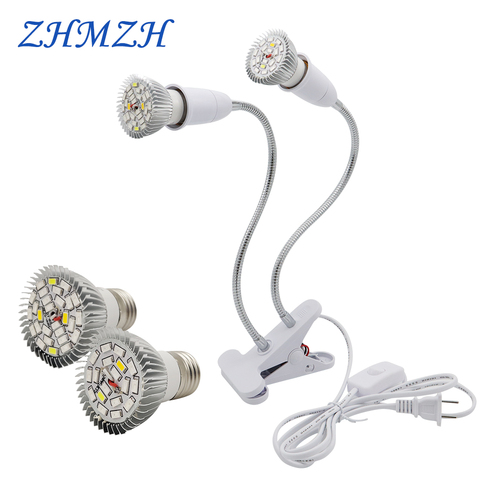 220V E27 LED Plant Growing Lamp Bulbs 18LEDs 28LEDs Growing Lights Full Spectrum Growth Lamps for Indoor Flower Potted Planting ► Photo 1/6