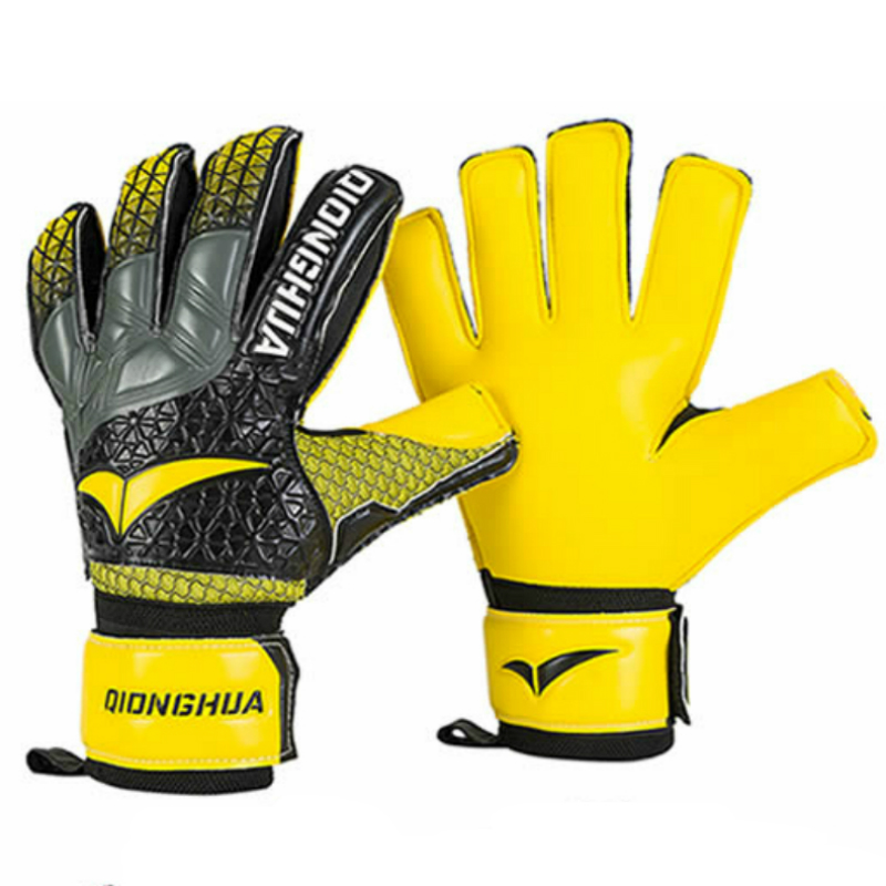 Goalkeeper Gloves Professional Fingers Protection 4mm Thickened Full Latex Mesh 