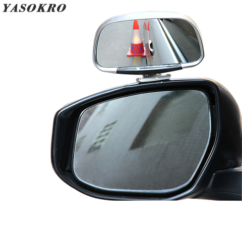 YASOKRO Car Blind Spot Mirror 360 Rotation Adjustable Rear View Mirror Wide Angle Convex Lens for Parking Auxiliary Mirror ► Photo 1/6