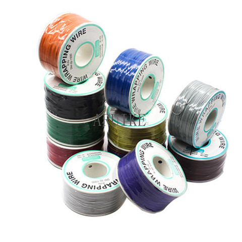 250 m 30 AWG Wrapping Wire 10 Colors Single Strand Copper Cable Ok  Electrical  for Laptop Motherboard PCB Solder ► Photo 1/6