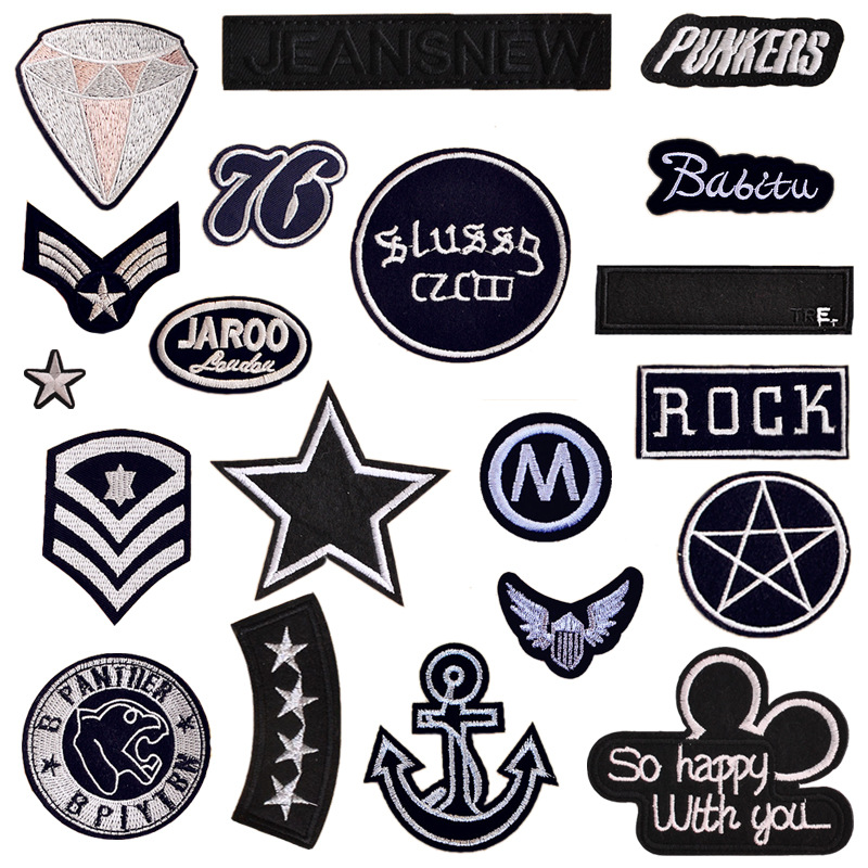 1pc Black Military Rank Anchor Star Letter Embroidery Patches for Clothing  Iron on Stripe Clothes Badge Appliques Army Stickers - Price history &  Review, AliExpress Seller - Aprille Store