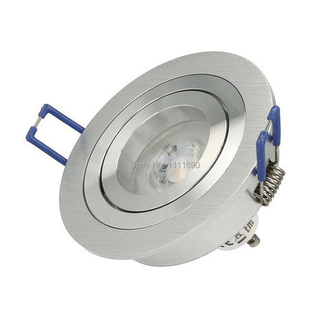 LED downlight Recessed SOPT LED Ceiling Downlight Dimmable led Downlight LED Spot Light Spot round metal satin GU10 MR16 socket ► Photo 1/6