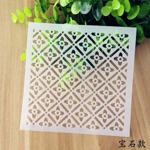 Stencil Reusable Gem Flower Openwork Layering Stencils Wall Painting Scrapbooking Stamping Album Decorative Embossing Template ► Photo 1/6