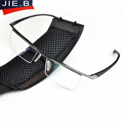 Half rim Glasses Titanium Eyeglasses Frame Men Optical Frame Reading Clear lens Computer Myopia Frame suit Prescription Eyewear ► Photo 1/5