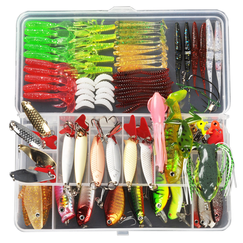 Metal Spoon Lure Kit Bait Mixed Colors Fishing Lures Iscas Artificias Hard Bait