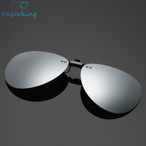 Mens Polarized Clip on Sunglasses Men Women Pilot Sun Glasses UV400 Clip Myopia Eyeglasses Night Driving Glasses ZB-82 ► Photo 1/6