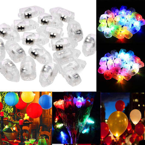 Coloured Mini LED Lamps Flash Balloon Light Wireless,for Paper Lantern Christmas Wedding Birthday Party Decor 50pcs/lot ► Photo 1/6