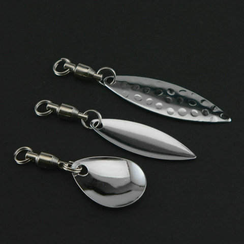 Fishing Lure Accessories DIY For Spoon Lures Frogs Reflective Stainless Steel Sheet Noisy Spoons 4 Pieces Bag ► Photo 1/6