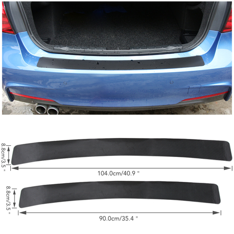 4D Carbon Fiber Car Rear Bumper Trunk Scuff Protective Anti-Scratch Sill Cover Trim Guard Edge Decal Sticker Strip ► Photo 1/5