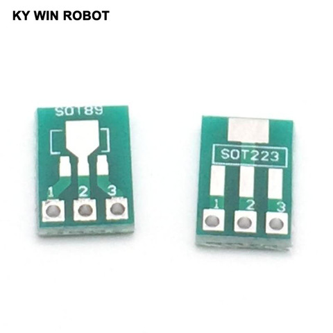 20pcs SOT89 To DIP SOT223 To DIP Adapter Board Transfer Plate Pinboard 1.5mm Pitch Pin Space Test PCB Electronic Circuirt Board ► Photo 1/6