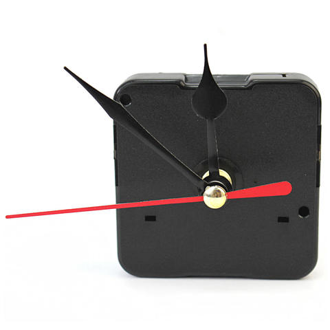 Diy Quartz Wall Clock Movement Mechanism With Black Hour Red Second Hands Arrows Watch Motion Repair Parts Tool Kit Clockwork Alitools - Quartz Wall Clock Movement Mechanism