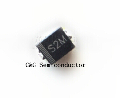 20PCS S2M rectifier diode 1000V 2A SMB DO-214AA ► Photo 1/1