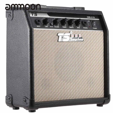 GM-215 Electric Guitar Amplifier 15W Amp Distortion with 5