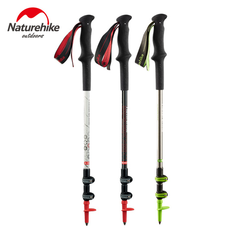 NatureHike Nordic Walking Poles Ultralight 185g High Toughness Carbon Fibre Walking Stick Telescopic Hiking Stick NH17D006-D ► Photo 1/6