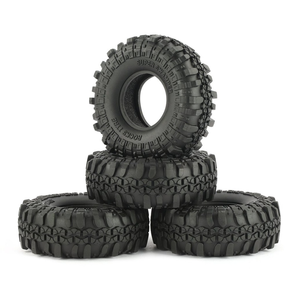 120mm OD Rubber Tyre Tires Foam inserted for 2.2" wheel Rims 1/10 RC Wraith D90