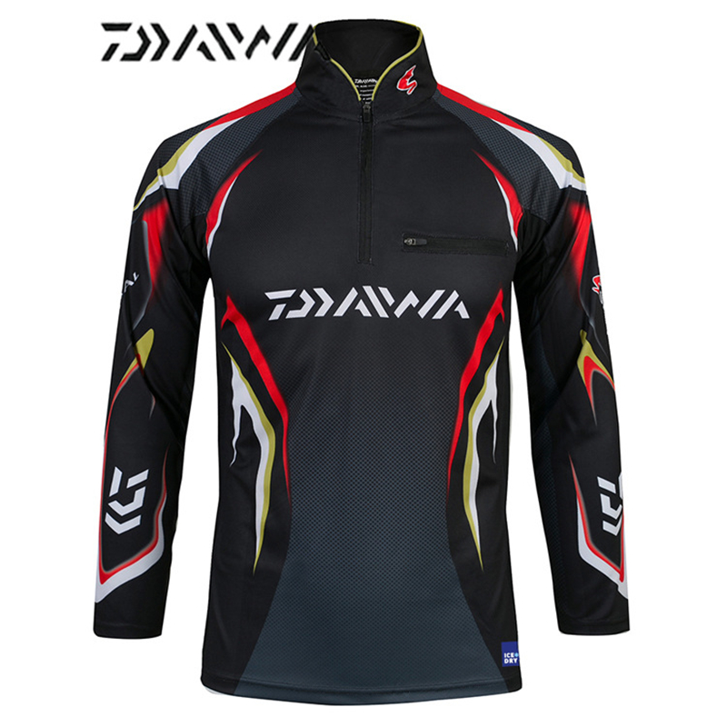 2020 Daiwa Fishing Shirt Anti-UV Long Sleeve Fishing Jersey Cycling Hiking Cloth 
