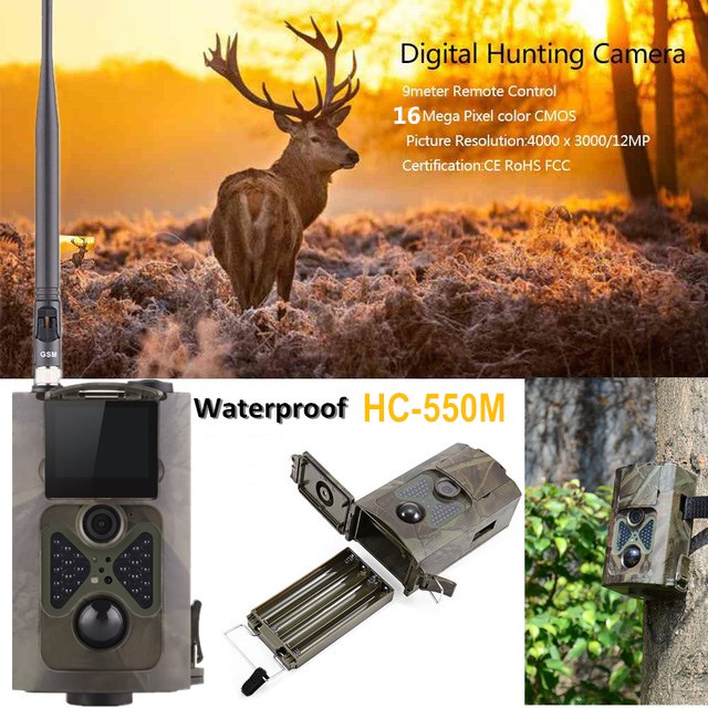 16MP 1080P Hunting Trail Camera 2G MMS Cellular Wireless Wildlife Night Vision . 