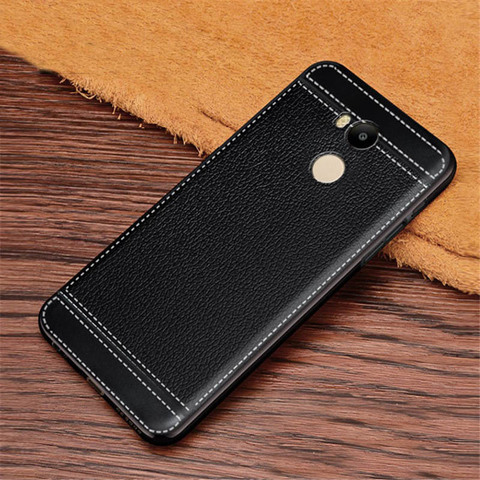 For Xiaomi Redmi 4 Case Leather Texture Soft TPU Case Cover Fundas for Xiaomi Redmi 4 pro prime 4pro 5.0inch Coque Etui Kryt ► Photo 1/6