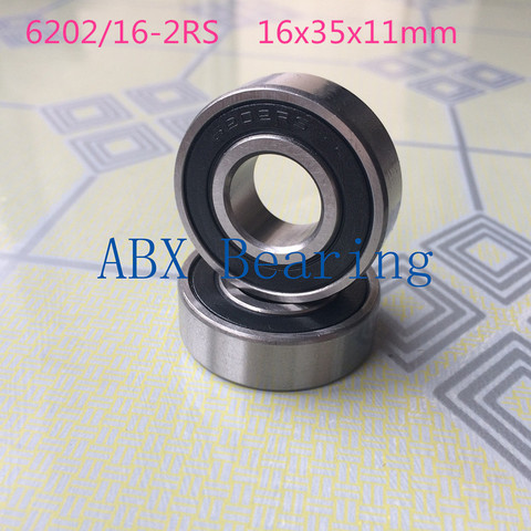 16mm ball bearings 6202-16 2RS 6202/16-2RS 6202 bearing 16X35X11 mm CNC,Motors,Machinery,AUTO 16*35*11 ► Photo 1/1