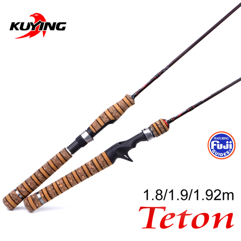 KUYING Teton UL Ultra-light Soft Fishing Rod 1.8m 1.9m 1.92m Lure Carbon Casting Spinning Cane Pole FUJI Medium Action FUJI Part ► Photo 1/5
