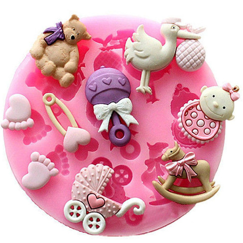 3D Digital Silicone Cake Fondant Mold Chocolate Pastry Mould Sugarcraft