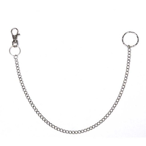 Stainless Steel Punk Waist Chain 45cm Trendy Key Chain For Pants