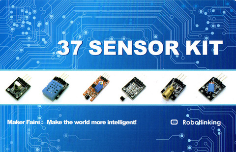 37 IN 1 SENSOR KITS FOR ARDUINO HIGH-QUALITY FREE SHIPPING (Works with Official for Arduino Boards) ► Photo 1/3