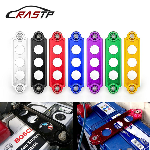 RASTP-Car Racing JDM Styling Battery Tie Down Hold Bracket Lock Anodized for Honda Civic/CRX 88-00 Car Accessories RS-BTD001 ► Photo 1/6