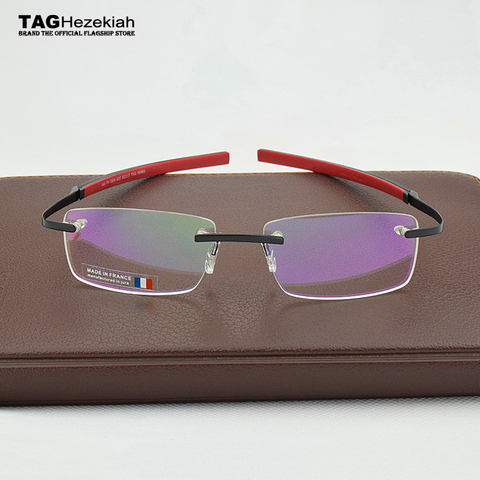 2022 Frameless Eyeglasses Brand TAG Hezekiah Myopia Glasses Frame for Man and Woman TH0341 eye glasses oculos de grau eyewear ► Photo 1/6