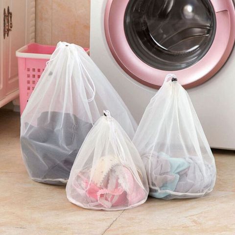 1 PC 3 sizes Mesh Laundry Wash Bags Foldable Delicates Lingerie Bra Socks Underwear Washing Machine Clothes Protection Net ► Photo 1/6