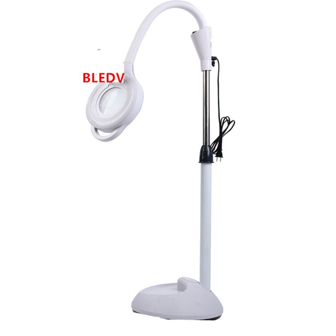 Professional LED Lamp Magnifying Glass Cold Ligth  Operation Floor Shadowless Lamp Magnifier for Beauty Salon Nail Tattoo ► Photo 1/5