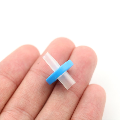 20Pcs Nylon & Plastic Syringe Filters Blue & Translucent Chemistry Labware Filters 13mm 0.22Micron ► Photo 1/6