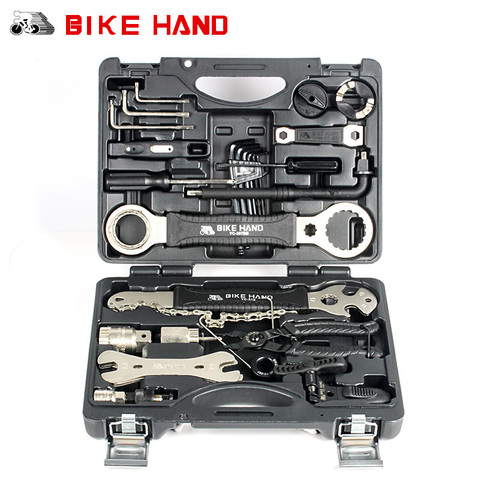 BIKE HAND Bicycle Repair Tool 18 in 1 mountain bike Professional Tool Kit Repair Spoke Wrench Freewheel Pedal Wrench ► Photo 1/6