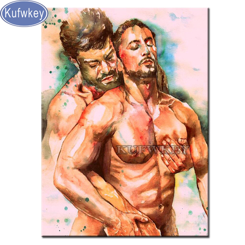 5d diy diamond mosaic gay men Full diamond embroidery full display rhinestones pictures Soul Mates diamond painting love gift ► Photo 1/1