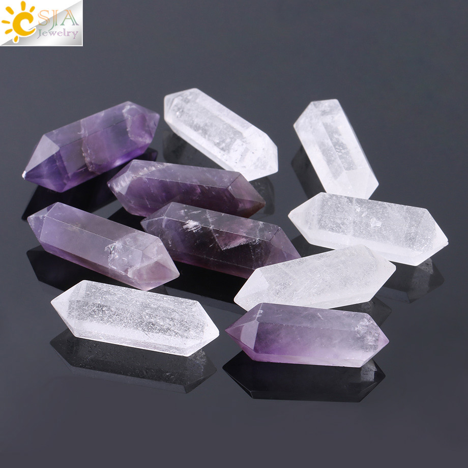 Price History Review On Csja Natural Gem Crystal Stone Hexagonal Prism Column For Handcraft Reiki Double Terminated Point Purple White Quartz Wand F6 Aliexpress Seller Csja Jewelry Official Store Price History Review On Csja Natural Gem Crystal Stone Hexagonal Prism Column For Handcraft Reiki Double Terminated Point Purple White Quartz Wand F6 Aliexpress Seller Csja Jewelry Official Store